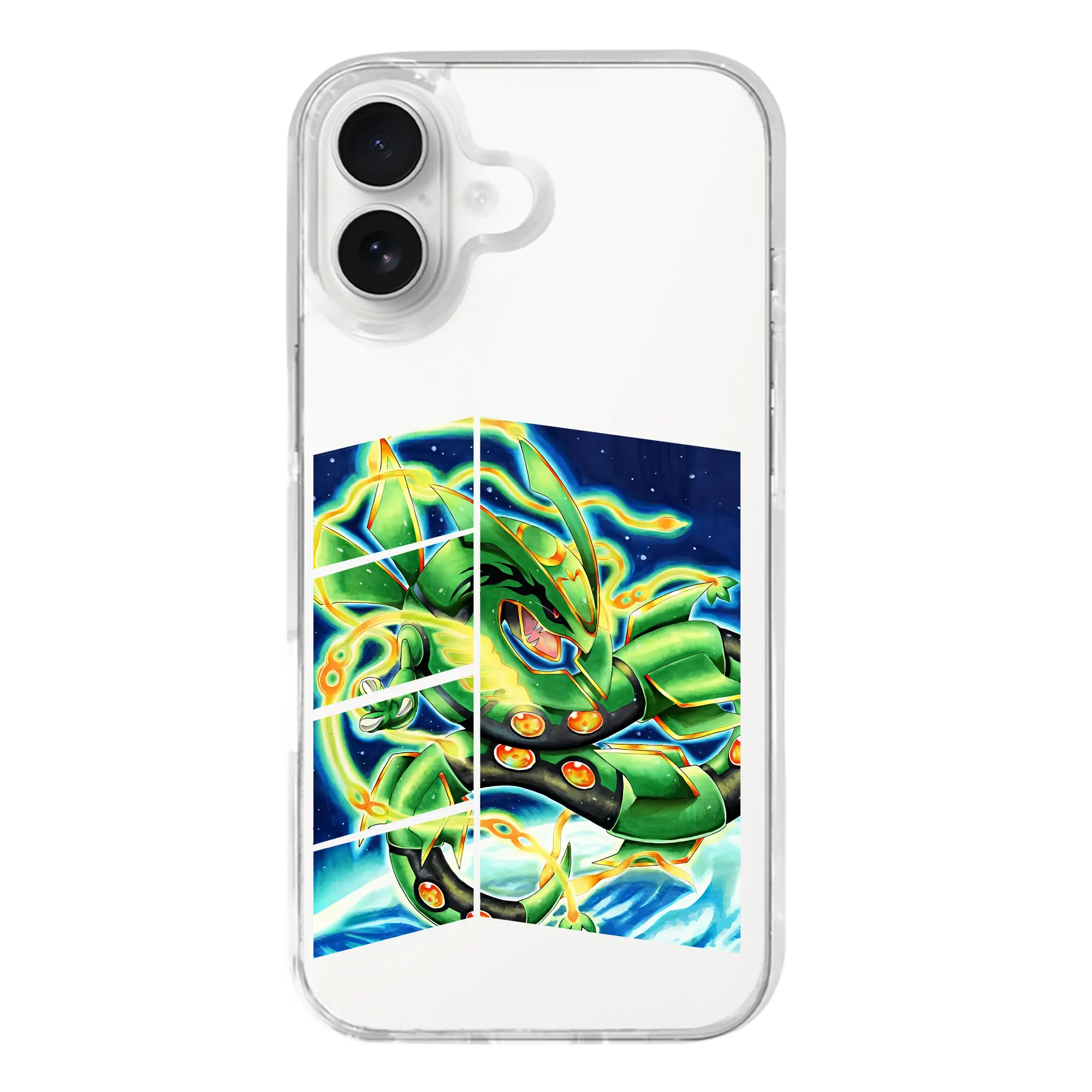 ポケモン グッズ,レックウザ - iPhone 17シリーズ 透明スマホケース – 薄型・耐衝撃・精密フィット保護カバー